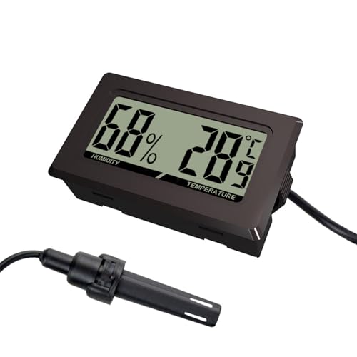 Practical Digital Hygrometer Thermometer for Vivariums and Incubators Environment with Accurate Measurements