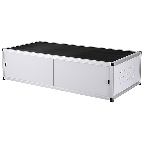 Versatile PVC Reptile Cabinet with Acrylic/PVC Door Options - Large Reptile Terrarium 48 * 24 * 12 inch Ideal for Snake Cage or Multi-Functional Enclosure (12-Inches Height)