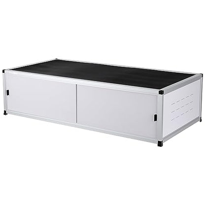 Versatile PVC Reptile Cabinet with Acrylic/PVC Door Options - Large Reptile Terrarium 48 * 24 * 12 inch Ideal for Snake Cage or Multi-Functional Enclosure (12-Inches Height)