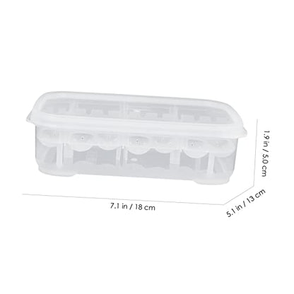 DOITOOL Practical Compartment Reptile Egg Incubator Box for Lizard and Gecko Hatching Transparent Design Lightweight and Durable for Pet Breeding and Scientific Research - color: White