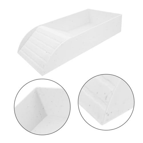 TOYANDONA Turtle Feeding Dish with Ramp Multi-Functional Basking Platform for Reptiles Water Dish for Turtles Frogs and Lizards for Tank Setup