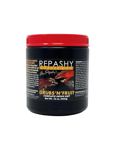 Repashy Grubs 'N' Fruit Crested Gecko Diet 12 Oz (3/4 lb) JAR - size: 12 Ounce (Pack of 1)