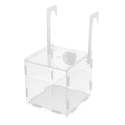 Fish Breeder Box for Fish Tank, Acrylic Fish Tank Divider, Easy to Install, 5.91"x5.91"x5.91", Clear, 1 Set - size: 5.91"x5.91"x5.91"