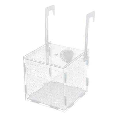 Fish Breeder Box for Fish Tank, Acrylic Fish Tank Divider, Easy to Install, 5.91"x5.91"x5.91", Clear, 1 Set - size: 5.91"x5.91"x5.91"