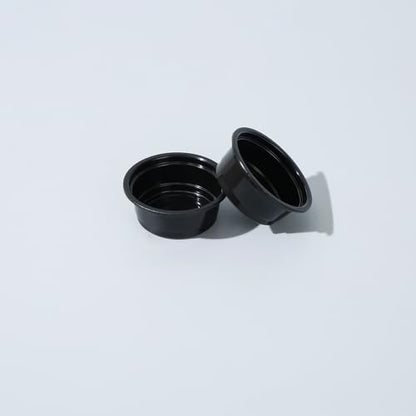Plastic Gecko Feeding Cups, 0.5 oz Small Terrarium Bowls Reptiles Food Water Feeder Ledge Cups for Lizars,Bearded Dragon,Snake,Frogs (300Pack Black)