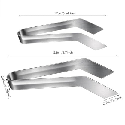 Seedling Transplant Tongs- Stainless Steel Gardening Transplant Tongs- Seedling Transplant Pliers Reptile Feeding Tweezers Long Handle for Reducing Root Damage (A, One Size) - color: A