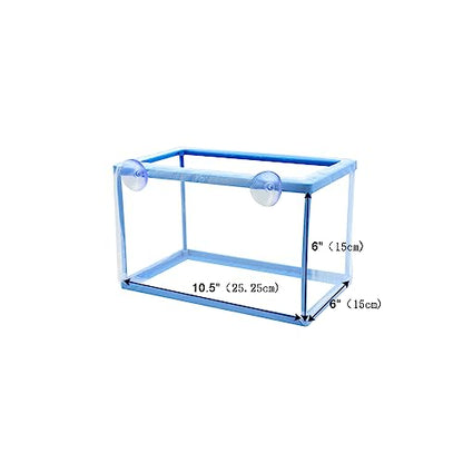 AQUANEAT Fish Tank Breeder 2 pcs Large Mesh Net Fry Saver Aquarium Spawn Hatchery Isolation with Suction Cups - size: Large