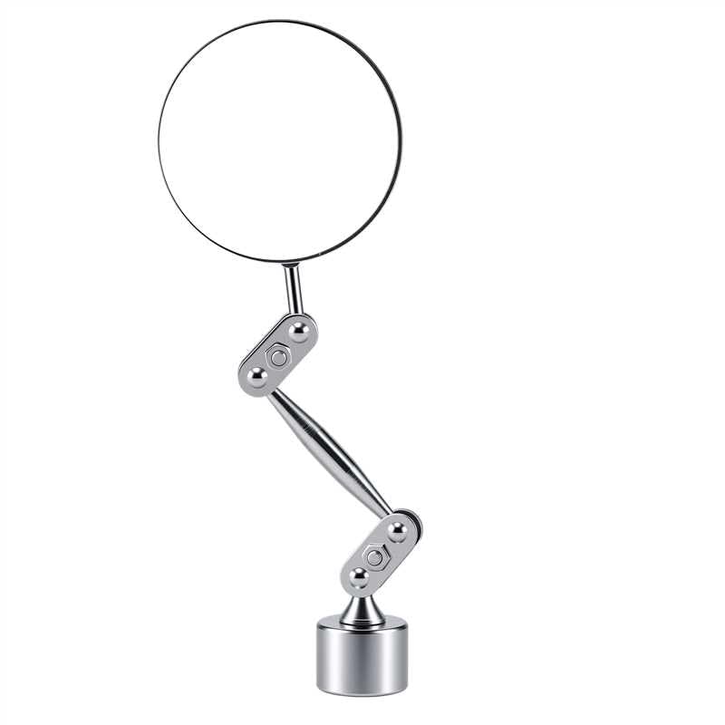 HARDK Inspection Mirror with Magnetic Base - 2 Inch Round Swivel Angle Ball Joint Antenna Inspection Tools for Arc, MIG,Spot Welding,Equipment Inspection,Mechanical Welding,Coffee Machine Maintenance - size: BIG BASE WIITH 2 INCH