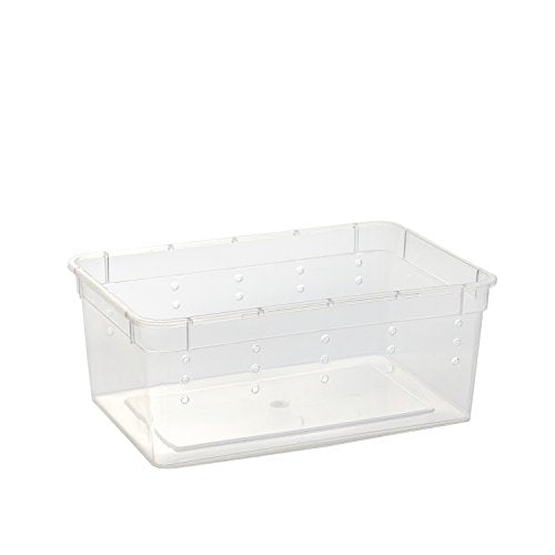 OMEM Portable Reptile Terrarium Habitat for Mini Pet Houses Breathable Holes Stackable Container (2PCS-XS) | Mini Pet Houses, Breathable Holes, Stackable Container - size: 2PCS-Clear-XS