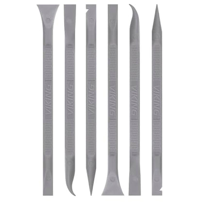 VIKING Car Detailing Pick Set for Car Detailing Kit, 6 Pack | Safe Automotive Tool Kit, Plastic Picks with 6 Cleaning Heads, Scraper Tool, Interior and Exterior Use