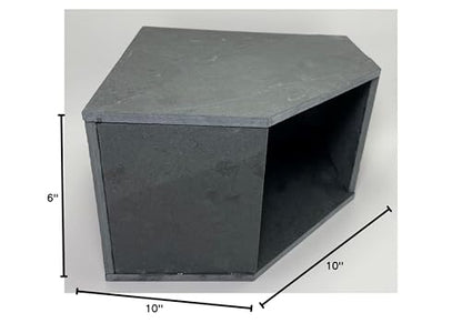 TheFrogHouse Slate Stone Reptile Hide 10x10x6 Natural Cave Decor