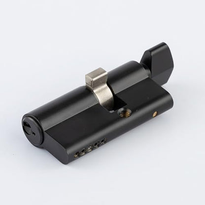 Offset Euro Profile Lock Cylinder with Thumb Turn Fits for Pella Storm Door 2-Bolt Lock, Includes 3 Solid Brass Keys (1, Oil Rubbed Bronze) - color: Oil Rubbed Bronze