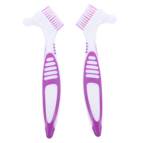 MERRYHAPY 2pcs Turtle Shell Cleaning Brush for Turtle Shells Aquatic Tortoises Safe Multi-Functional Brush Water Bowl Cleaning - color: Purple