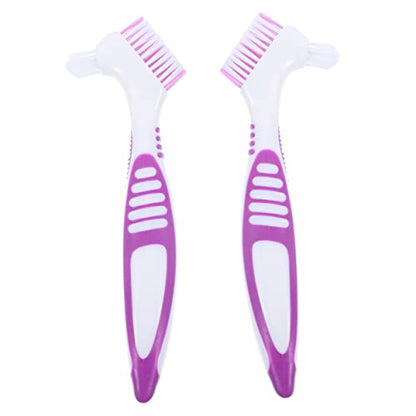 MERRYHAPY 2pcs Turtle Shell Cleaning Brush for Turtle Shells Aquatic Tortoises Safe Multi-Functional Brush Water Bowl Cleaning - color: Purple