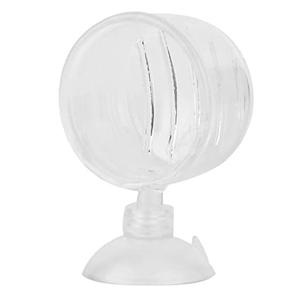 Aquarium Red Worms Feeder Live Insect Container Strong Suction Cup Feed for Small Tropical Fish (Glass Slit Cup)