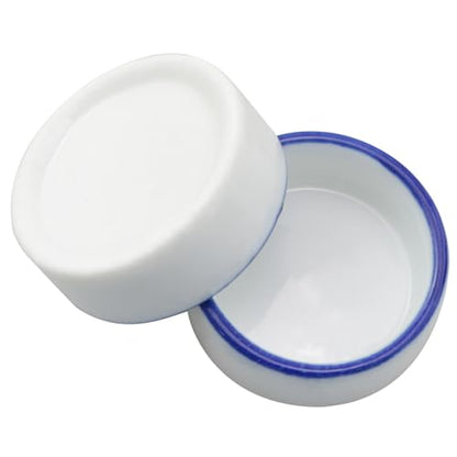 4PCS Small Animal Food Bowl Size 4 35x13mm Mini Ceramic Water Dish Cricket Feeding Dish for Tarantulas Scorpions Snails Mantis Micro Reptile Food Bowl