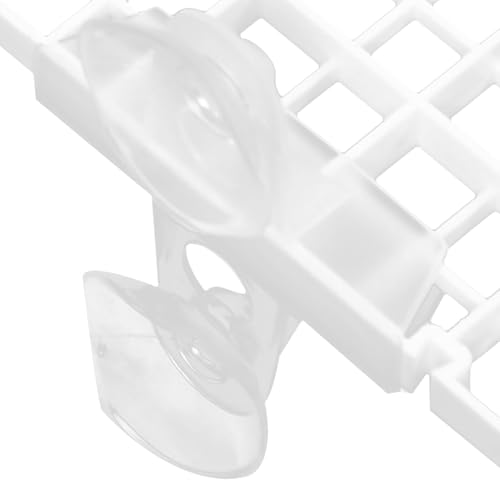 ABOOFAN Fish Tank Divider Panel with Suction Cups, Aquarium Isolation Board 30x30cm White, Anti-Jumping Separator for Betta and Reptile Tanks