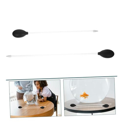 Kisangel 2Pcs Aquarium Cleaning Tools Portable Fish Tank Water Changer Waste Cleaner with Tubing Efficient Gravel for Mini Aquariums Lightweight and Reusable Fish Care