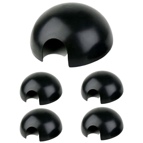 Jungle Bob - Round Hide Box for Reptiles & Snakes - Durable Plastic - Creates A Dark Retreat to Reduce Pet Stress - Economical Reptile Hides for Terrariums - Large - 10.5" x 4.5" (5 Pack) - size: Large, style: 5 Pack