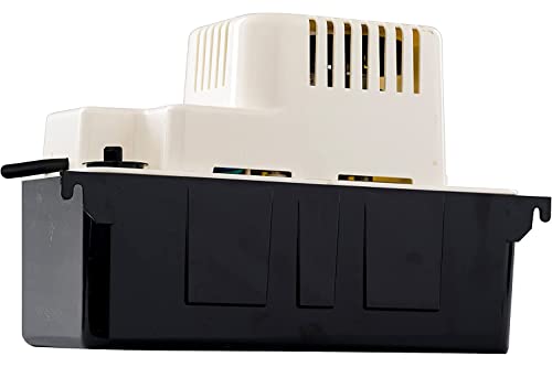 Little Giant VCMA-20ULS 115 Volt, 80 GPH, 1/30 HP Automatic Condensate Removal Pump for HVAC/Refrigeration Systems/Dehumidifiers with Overflow Detection Switch and 6-Foot Cord, White/Black, 554425 - size: 115 Volts