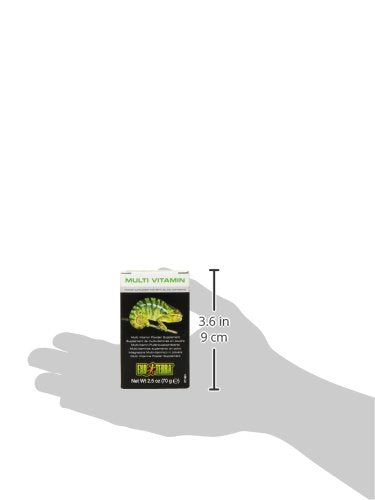 Exo Terra Multi Vitamin Powder Supplement for Reptiles & Amphibians, 2.5 oz | Supports Growth, Reproduction & Vital Functions, Balanced Blend of Vitamins, Minerals, Amino Acids & Trace Elements - size: 2-1/2-Ounce