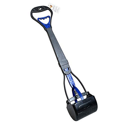 ienjoyed Non-Breakable Pooper Scooper for Large Medium & Small Dogs Heavy Duty, 28“Long Handled Dog Poop Scooper for Grass,Durable Dog Poop Pick Up Tool, Poop Grabber - color: Blue
