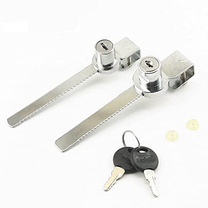 3PCS Reptile Vivarium Terrarium Showcase Display Cabinet Sliding Glass Door Lock w Keys