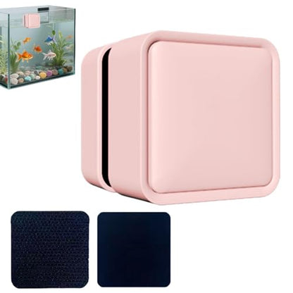 Magnetic Glass Cleaner Small Powerful Algae Remover Brush | Fish Tank Brush for Saltwater Betta Algae Turtle Reptile Terrarium Wall Kitchen Living Room Water - color: Pink