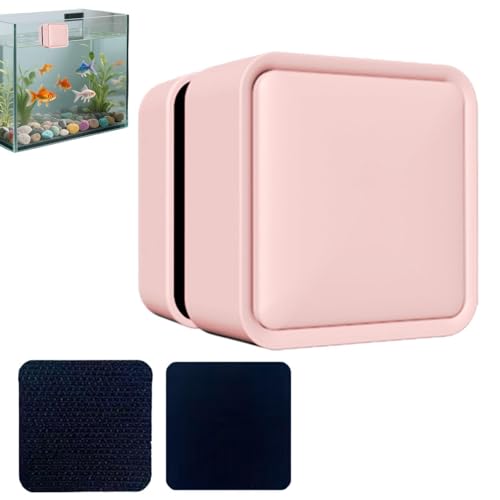 Magnetic Glass Cleaner Small Powerful Algae Remover Brush | Fish Tank Brush for Saltwater Betta Algae Turtle Reptile Terrarium Wall Kitchen Living Room Water - color: Pink