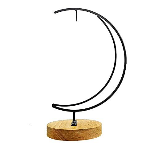 YY YEARCHY Ornament Display Stand Holder Home Wedding Decoration Rack for Hanging Glass Globe Air Plant Flower Pot Stand Iron Pot Hook Stand Terrarium Witch Ball (1, 11"*4.6") - size: 11"*4.6"