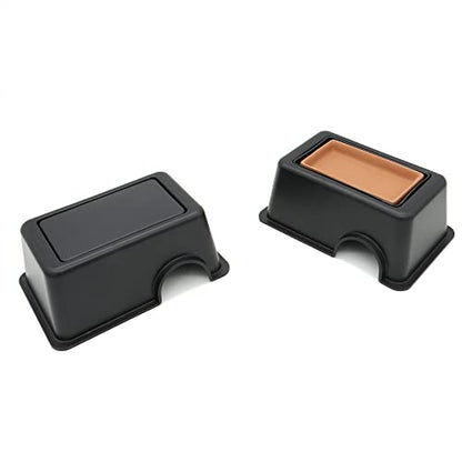 2 Pcs Small Reptile Hide Box Humidifier Caves Water Supply Hideout | with Sink Basin, for Lizards, Gecko, Snake - size: 2 pcs