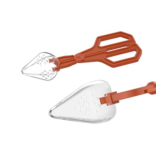 Reptiles Safe Feeding Tongs Clear Creature Catcher for Gentle Handling Ergonomic Grip Easy Maintenances Tool Reptiles Feeder Clamp - color: Black, size: A
