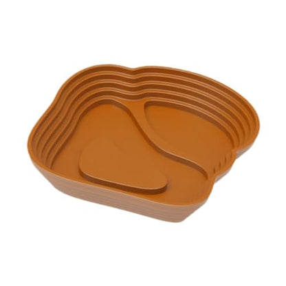 Reptile Bathing Pool Reptile Feeding Water Bowl Turtle Water Bowl Reptile Feeding Dish for Bearded Dragons Pet Supplies Bath, Small, Brown - color: Small, size: Brown