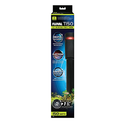 Fluval T150 Fully Electronic Heater for Freshwater Aquariums up to 45 Gal. - size: T150