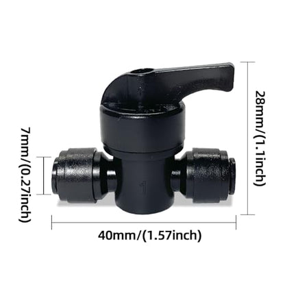 10 Pack Quick Connect 1/4" Drip Irrigation Shut Off Valve, Universal Drip Irrigation Tubing Coupling Valve, Leak Free Connector Locking Fitting for Sprinkler or Drip Irrigation System - size: 10PCS 1/4" Drip Irrigation Shut Off Valve