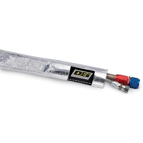 Design Engineering Heat Sheath Aluminized Sleeving – 1-1/2" I.D. x 3 ft | High-Temperature Heat & Abrasion Protection for Hoses, Lines & Wires | Reflects Up to 2000°F | Made in USA - size: 1-1/2" I.D.