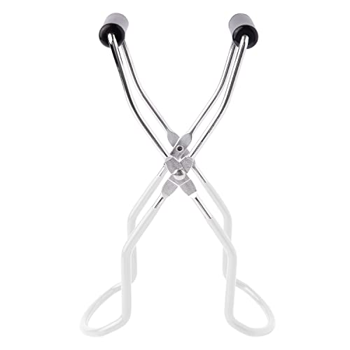 Canning Jar Lifter Tongs, Canning Supplies | Stainless Steel Jar Lifter with Grip Handle for Home Kitchen, White - color: White