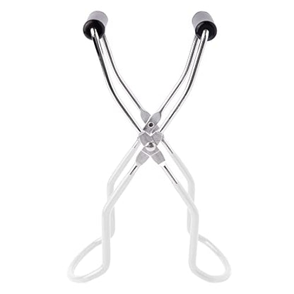 Canning Jar Lifter Tongs, Canning Supplies | Stainless Steel Jar Lifter with Grip Handle for Home Kitchen, White - color: White