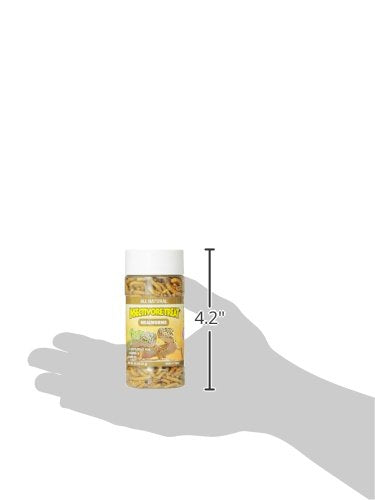Healthy Herp Insectivore Reptile Treat Mealworms - 0.95 oz (27g) | All Natural, Nutritious Turtle Food, Bearded Dragon Tank Accessories - for Bearded Dragons, Box Turtles, Aquatic Turtles