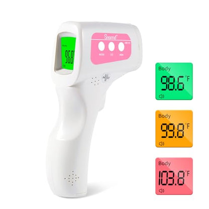Snomd Non-Contact Infrared Forehead Thermometer for Adults, Kids & Baby, 3-in-1 No-Touch Digital Fever Temperature Gun, Accurate & Fast Reading