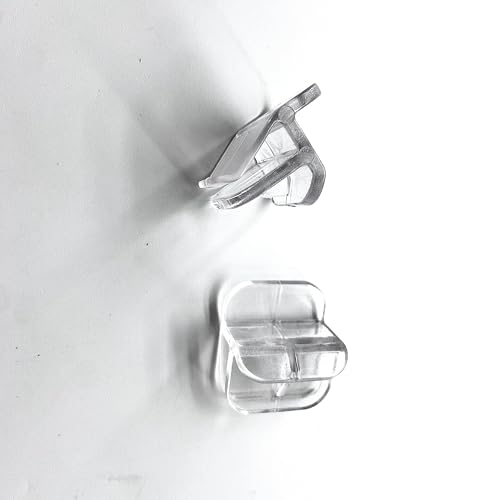 10 PCS Rimless Aquarium Clips for 1/8" to 3/16" Glass,Top Mounting Support Holder Clamp Replacements for Rimless Tank Lids