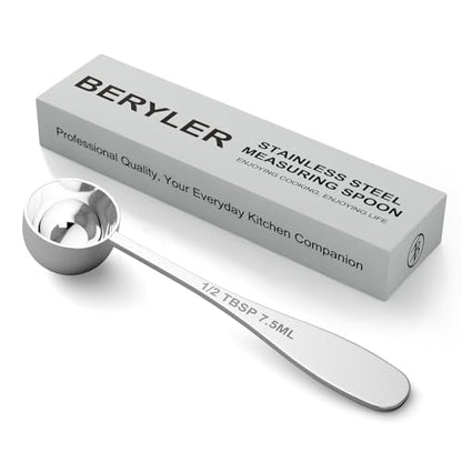 1PCS 1/2TBSP(7.5ML) Measuring Spoon, 18/8(304) Stainless Steel Tablespoon | Precise, Food-Grade, ‌Rust-Free, Sturdy & Durable, Dishwasher-Safe - size: 1/2 tbsp | 1.5 tsp | 7.5 ml | 1/4 oz