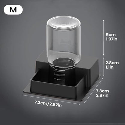 Bearded Dragon Water Bowl, Self Dispensing Fountain for Terrarium with Constant Supply, Reservoir Basin Unit, Home Garden Yard Outdoor Habitat Decor for Chameleon Iguana Frog Medium - size: M1