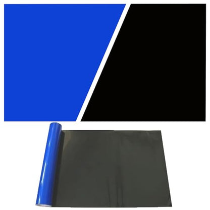 ELEBOX Aquarium Background Blue Black Fish Tank Background Wallpaper Double-Sided Aquarium Backing Paper, Aquarium Decorations for 10 Gallon 20 Gallon Aquarium 15.7" x 32.3" - size: 15.7" H x 32.3" L