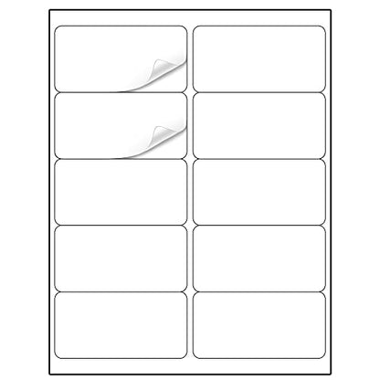 Methdic Shipping Labels 2"×4" 300 Labels Sticker Paper for Laser/Ink Jet Printer Mailing Labels 8.5"*11" White 10 per Sheet - size: Rectangular 2" x 4", style: 30 Sheets