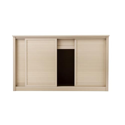 New Age Pet ECOFLEX Two Large Reptile Enclosures with Matching Stacker and Cabinet Stand Set in Maple - color: Maple, size: Large