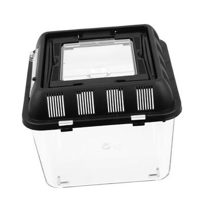 BESPORTBLE One Reptile Holder Lightweight Spider Breeding Box Breathing Pet Reptile Container for Easy Feeding Transport
