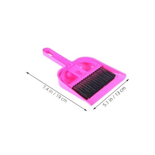 Mini Broom and Dustpan Set for Small Pet Cage Cleaning, 10pcs Pastel Pink and Blue Animal Bedding Scooper Tools for Hamsters, Chinchillas, Hedgehogs, Reptiles, and Rabbits