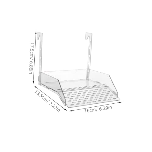 Kichvoe Large Acrylic Hanging Turtle Basking Platform Ramp for Aquarium Tanks, Floating Dock for Aquatic Turtles, 7.3x6.9x6.3in, Suitable for Reptile Terrarium Bowls
