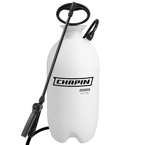 Chapin 2-Gallon Pump Sprayer, Reliable Spray for Daily Use | Lightweight tank; for home and garden use, for weed control, plant feeding and cleaning with adjustable nozzle and long hose - size: 2-Gallon